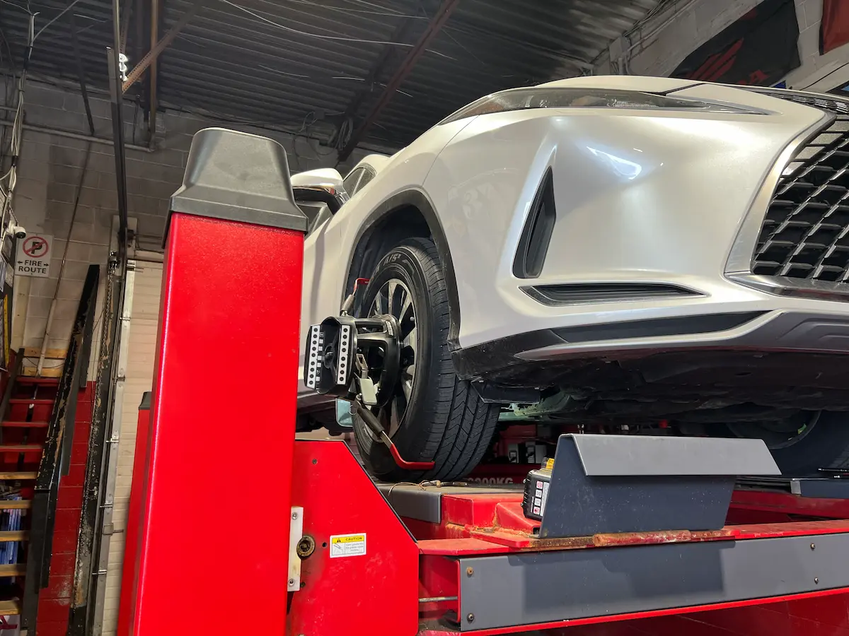 Professional wheel alignment process