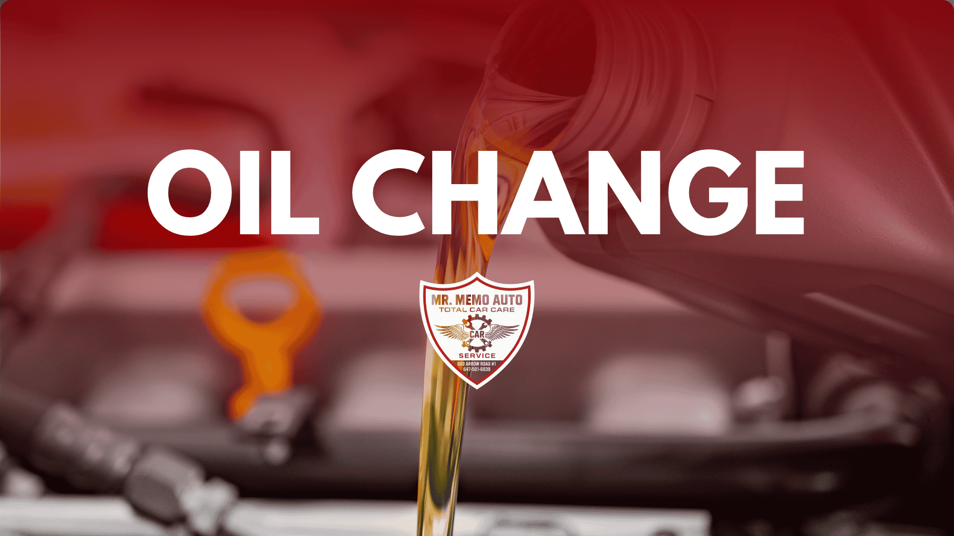 Professional oil change service